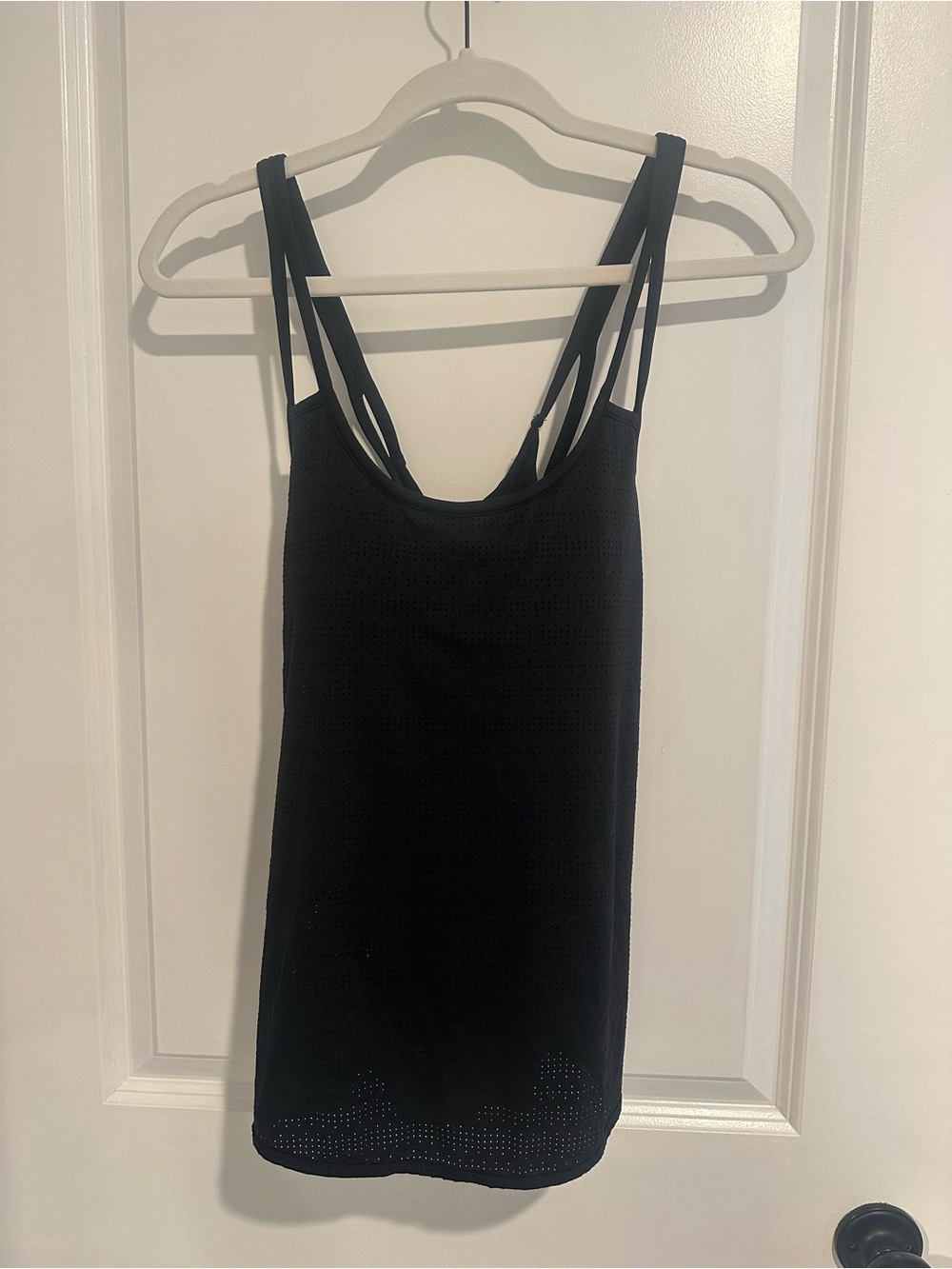 Athleta Women’s Black Double-Strap Tank Top with Bra